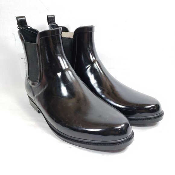 Chelsea Rain Boots Women's Size Large 9-10 Black - Picture 2 of 7